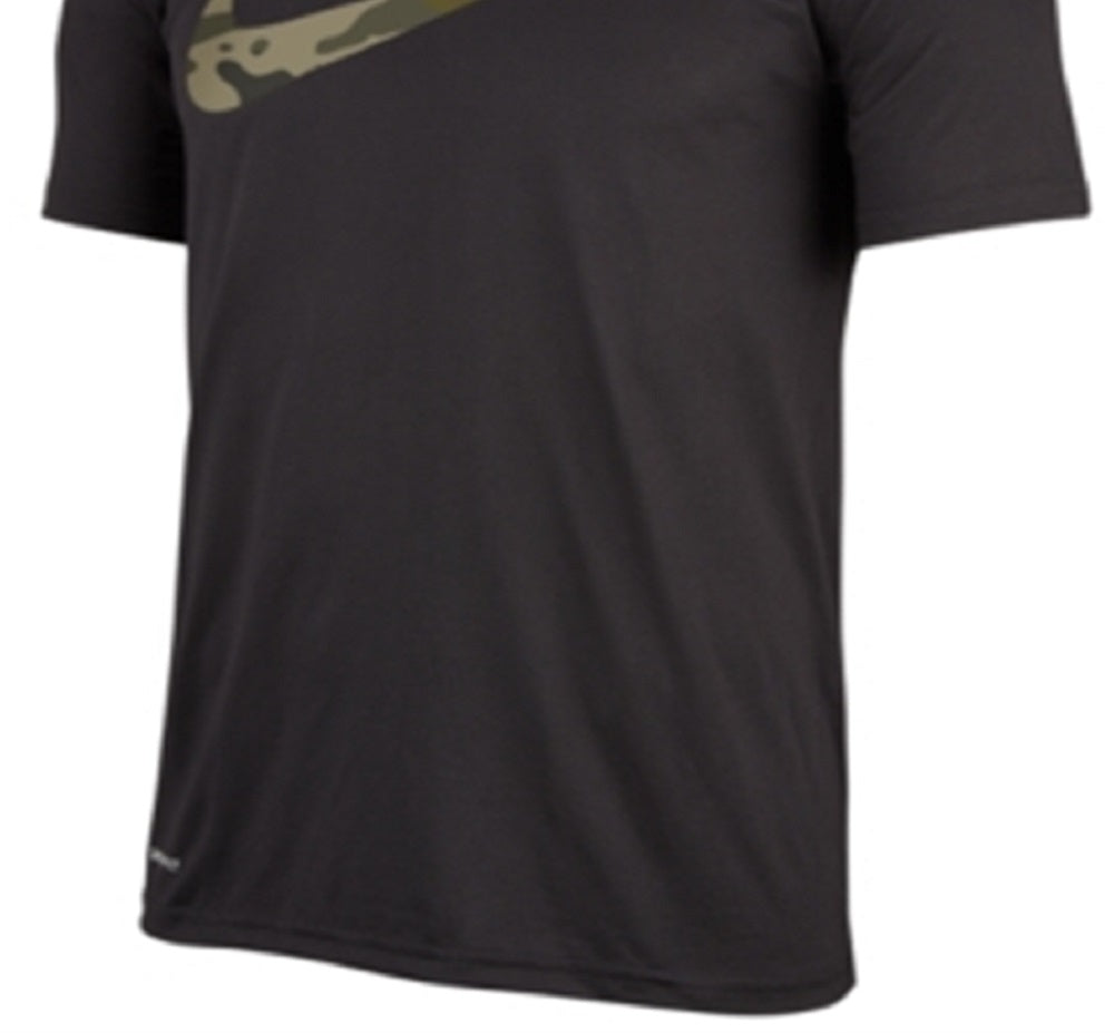 Camiseta de treino Nike Dry Print Logo Masculina Preta Tamanho X-G