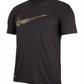 Camiseta de treino Nike Dry Print Logo Masculina Preta Tamanho X-G