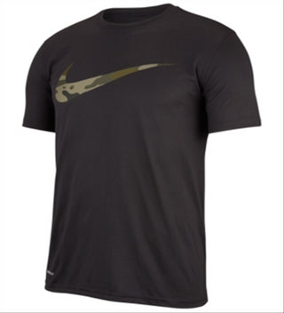 Camiseta de treino Nike Dry Print Logo Masculina Preta Tamanho X-G