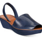 Sandálias femininas Kenneth Cole Reaction com salto fino e salto anabela, tamanho 8,5 M, azul