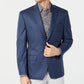 Casaco esportivo xadrez masculino Michael Kors, azul, tamanho 42