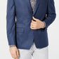 Casaco esportivo xadrez masculino Michael Kors, azul, tamanho 42