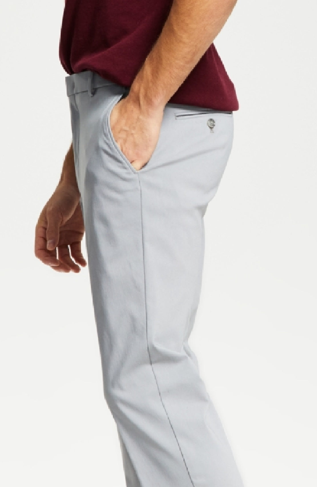 Calça Tommy Hilfiger Masculina Modern Fit Th Flex Stretch Comfort Cinza Tamanho 34X32