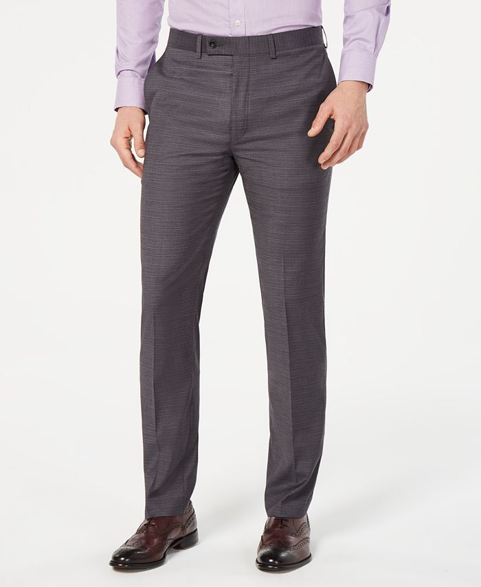 Calça social Calvin Klein Slim Fit Performance Stretch resistente a rugas, tamanho 30x30, cinza, masculina