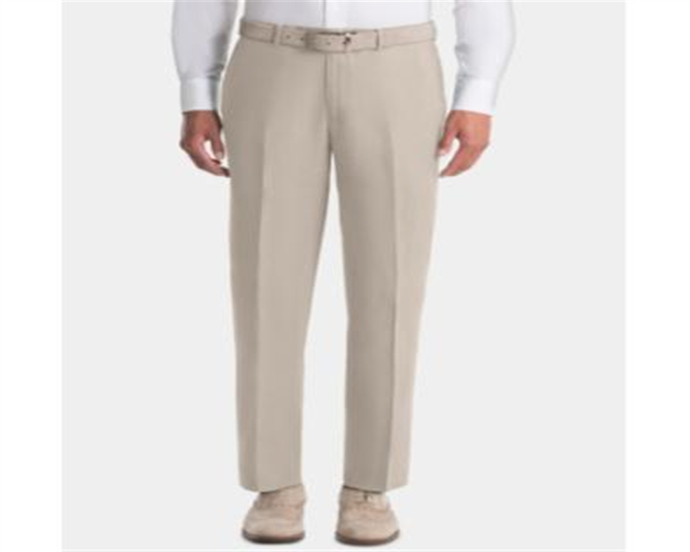Calça de linho Ralph Lauren UltraFlex Classic Fit masculina, bege, tamanho 40x34