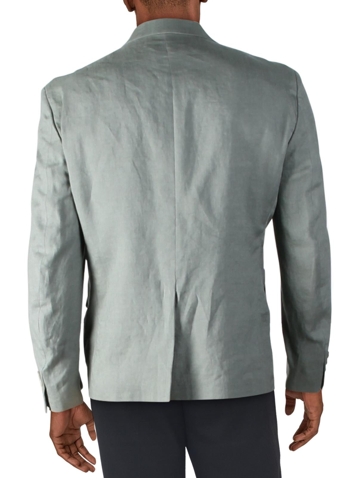 Ralph Lauren Masculino UltraFlex Classic Fit Sage Linen Sport Coat Verde Tamanho 46