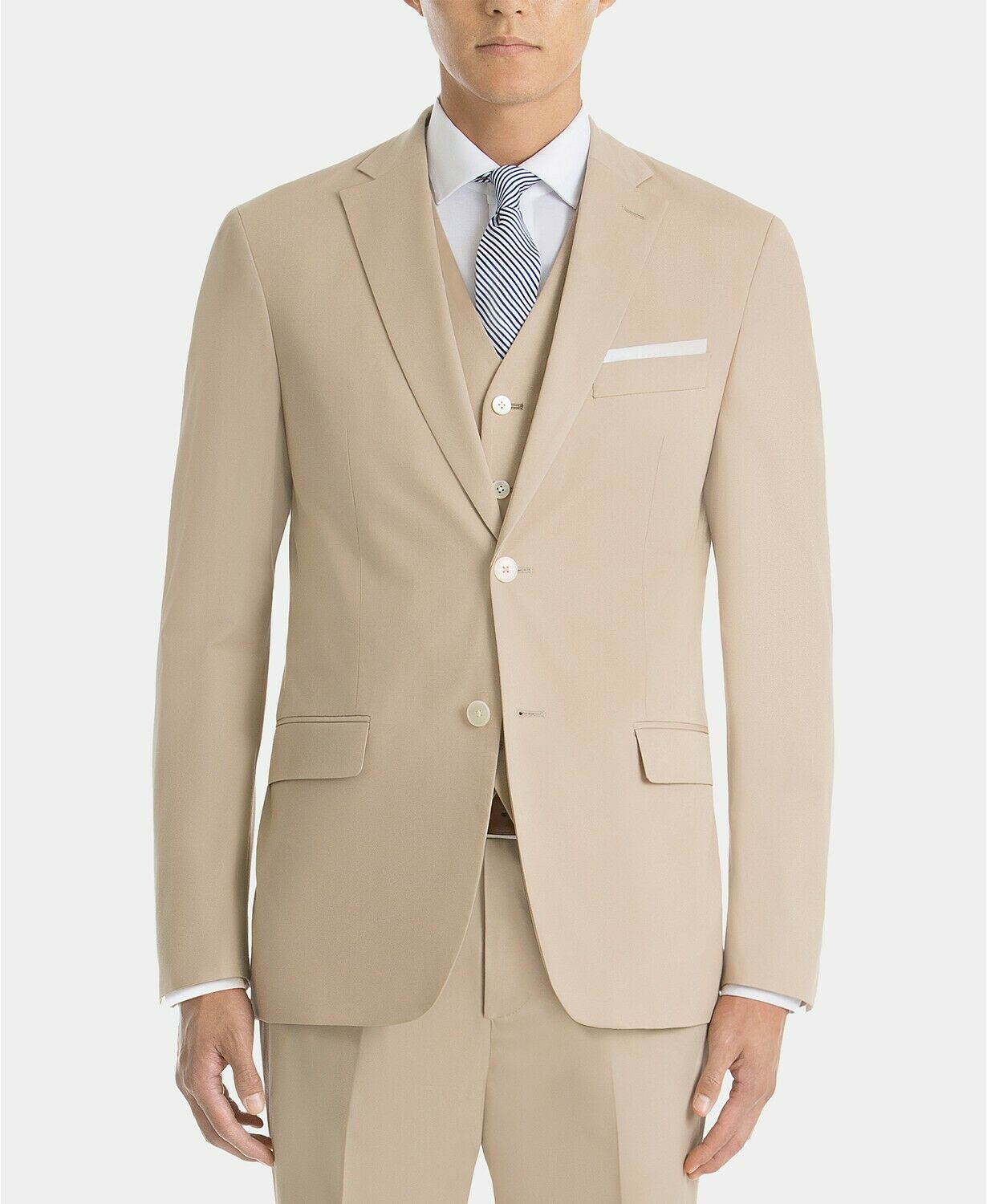 Ralph Lauren Masculino Ultraflex Classic Fit Tan Sport Coat Curto Marrom Tamanho 36