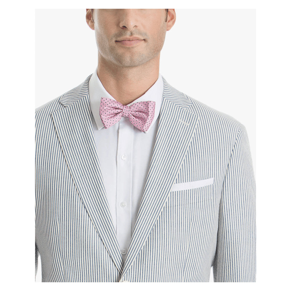Ralph Lauren Masculino UltraFlex Classic Fit Seersucker Algodão Esportivo Azul Tamanho 40