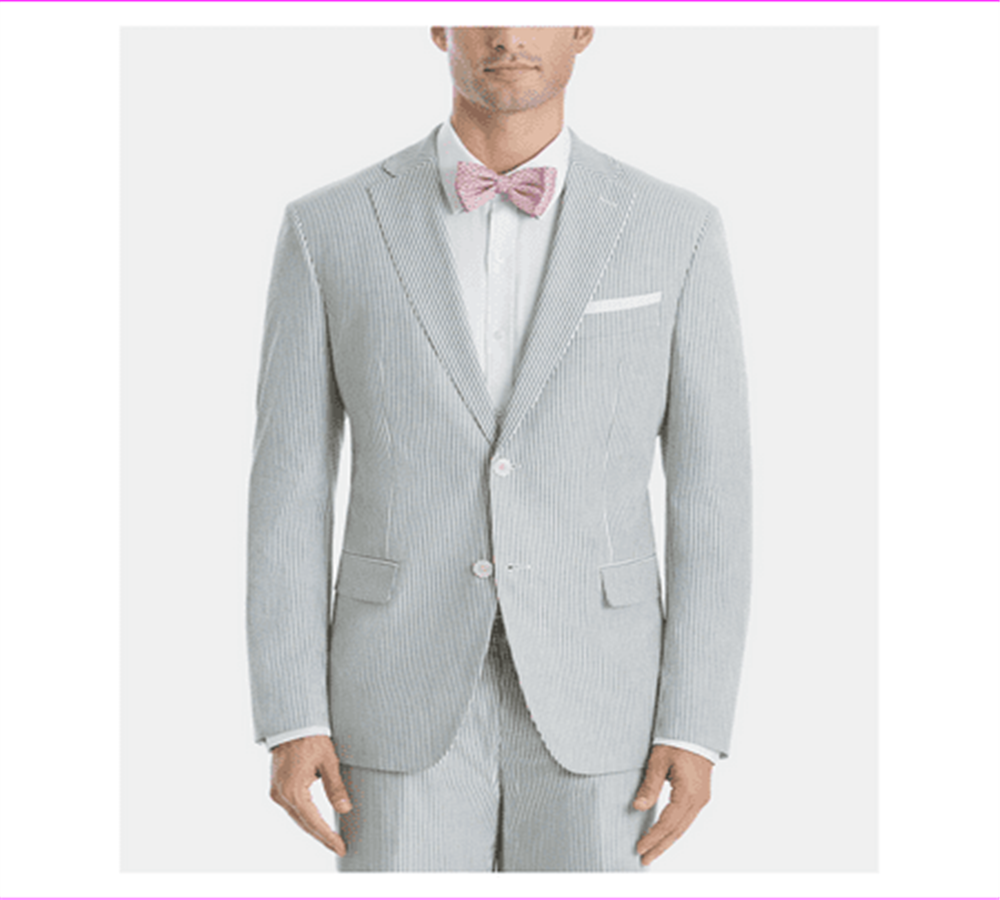 Ralph Lauren Masculino UltraFlex Classic Fit Seersucker Algodão Esportivo Azul Tamanho 40