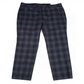 Calça social masculina Ralph Lauren xadrez de lã preta tamanho 38x30