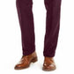Calça masculina Lauren Ralph Lauren, cor marrom, perna reta, corte clássico, vinho, tamanho L42/L32