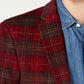 Tommy Hilfiger Masculino Modern Fit Thflex Stretch Xadrez Veludo Cotelê Esportivo Vermelho Tamanho 44