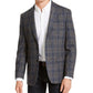 Tommy Hilfiger Masculino Modern Fit Thflex Stretch Xadrez Casaco Esportivo Cinza Tamanho 46