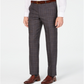 Calça de terno xadrez elástica para airsoft masculina Michael Kors Classic Regular Fit marrom tamanho 34x30