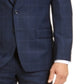 Jaqueta Masculina Michael Kors Classic Fit Airsoft Xadrez Elástico Azul Tamanho 48