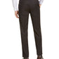 Calça de terno Michael Kors Classic Fit Airsoft Stretch Birdseye Windowpane Masculina Marrom Tamanho 40X29