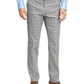 Calça social masculina Tommy Hilfiger xadrez Th Flex Stretch Modern-Fit, branca, tamanho 34x30