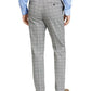 Calça social masculina Tommy Hilfiger xadrez Th Flex Stretch Modern-Fit, branca, tamanho 34x30