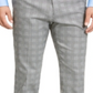 Calça social masculina Tommy Hilfiger xadrez Th Flex Stretch Modern-Fit, branca, tamanho 34x30