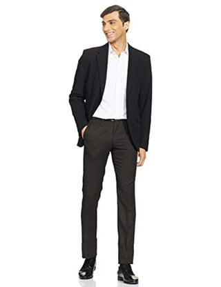 Calça social Calvin Klein Slim Fit Stretch Mini Grid Masculina Preta Tamanho 42X32