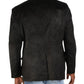 Ralph Lauren Masculino Linley Faux Suede Forrado Dois Botões Blazer Preto Tamanho 40
