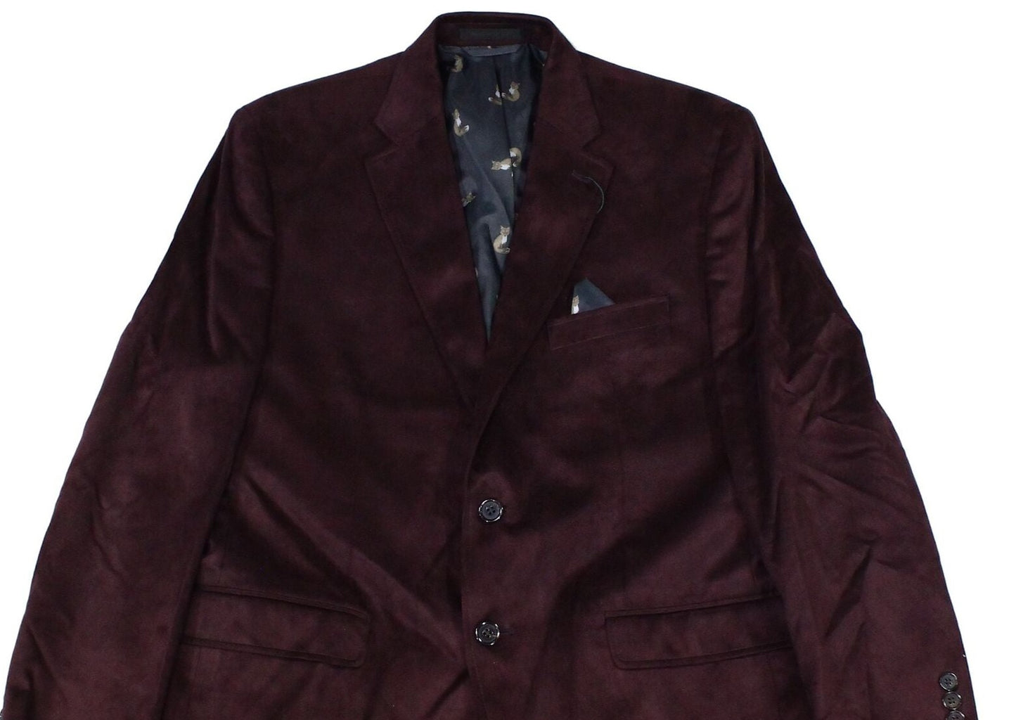 Ralph Lauren Masculino Camurça Curta Com Decote Redondo Vermelho Tamanho 42