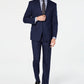 Terno xadrez masculino Marc New York Modern Fit azul tamanho 42