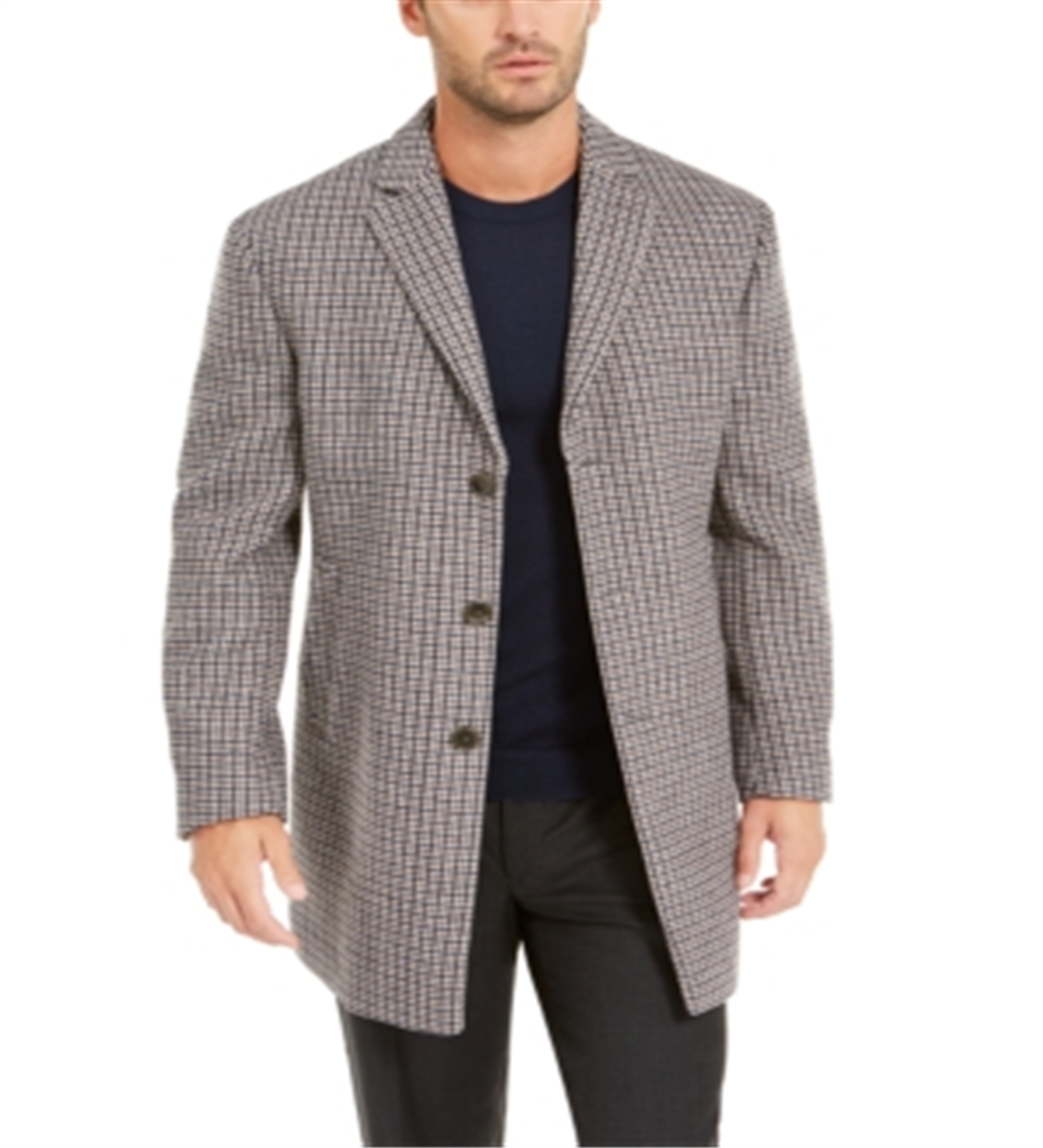 Sobretudo Calvin Klein Prosper Wool Blend X Fit Masculino Marrom Tamanho 48