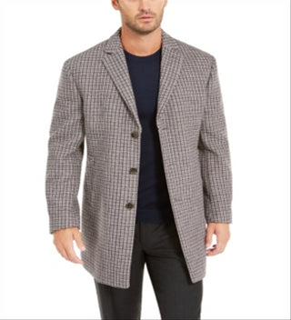 Sobretudo Calvin Klein Prosper Wool Blend X Fit Masculino Marrom Tamanho 48