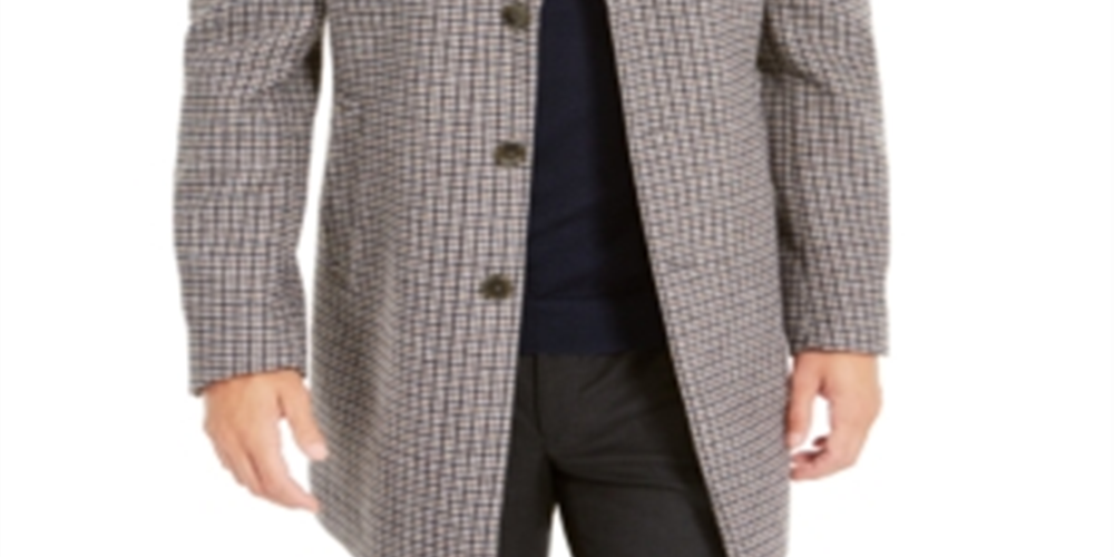 Sobretudo Calvin Klein Prosper Wool Blend X Fit Masculino Marrom Tamanho 48