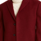 Calvin Klein Masculino Casaco de Lã com Botões e Abotoamento Simples Vermelho Tamanho 40