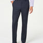 Calça elástica Alfani masculina com janela xadrez slim fit, azul, tamanho 32x32
