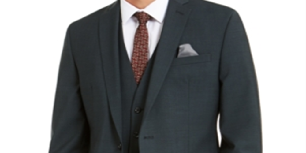 Bar III Masculino Slim Fit Active Stretch Solid Suit Jacket Verde Tamanho 40