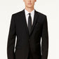 Bar III Jaqueta de lã slim fit masculina preta tamanho 38
