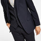 Bar III Jaqueta de lã slim fit masculina preta tamanho 42