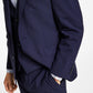 Bar III Jaqueta de lã slim fit masculina azul tamanho 38