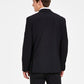 Bar III Terno Masculino Skinny Fit de Lã Antirrugas, Jaqueta Separada, Preta, Tamanho 44