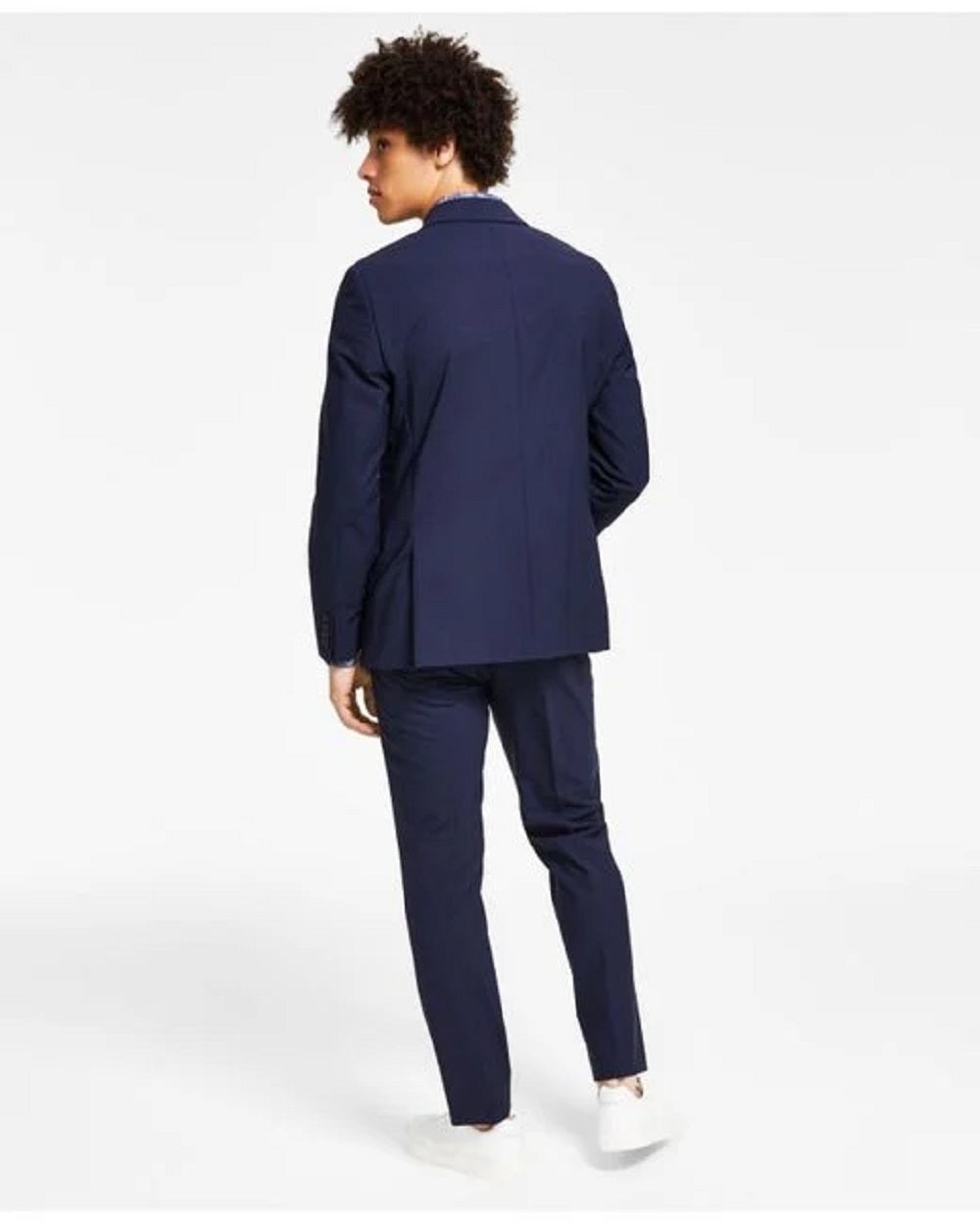 Bar III Terno Masculino Skinny Fit de Lã Antirrugas, Jaqueta Separada, Azul, Tamanho 36