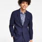 Bar III Terno Masculino Skinny Fit de Lã Antirrugas, Jaqueta Separada, Azul, Tamanho 36