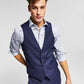 Colete de lã slim fit masculino Bar III azul tamanho pequeno