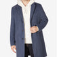 Sobretudo Tommy Hilfiger Addison Wool Blend Trim Fit Masculino Azul Tamanho 46R