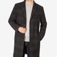 Sobretudo Tommy Hilfiger Addison Wool Blend Trim Fit Masculino Preto Tamanho 38R