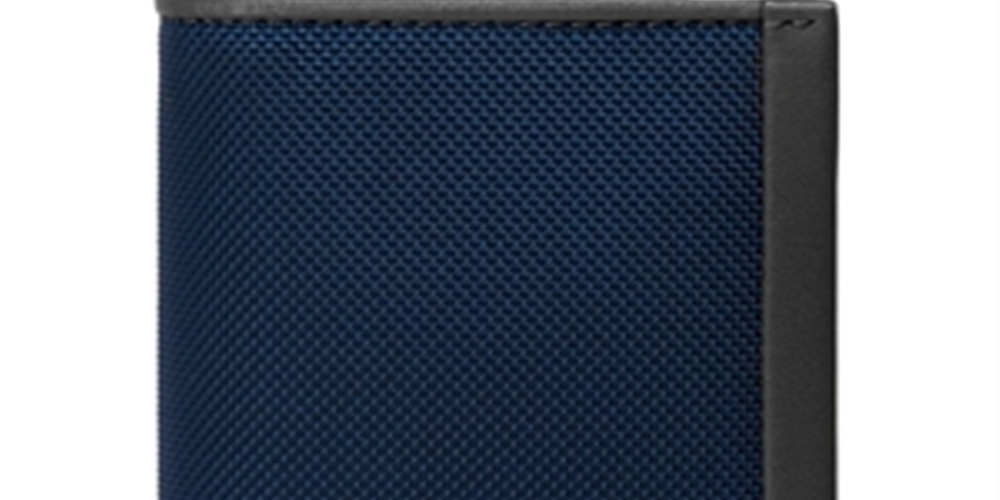 Porta-cartões multijanela masculino Tumi cinza tamanho regular