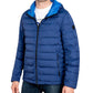 Jaqueta masculina Michael Kors Down Puffer azul tamanho GG
