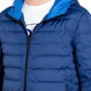 Jaqueta masculina Michael Kors Down Puffer azul tamanho GG