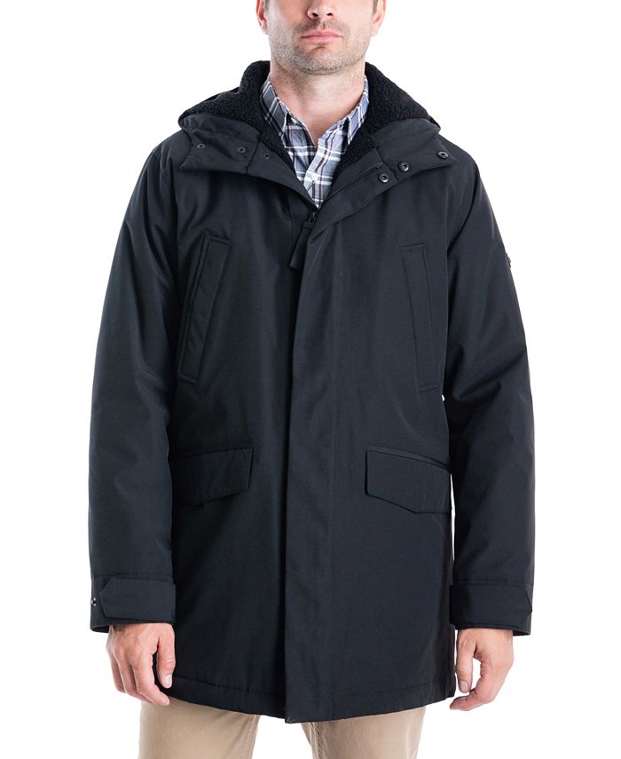 Casaco Parka Otto Stadium Masculino Michael Kors Preto Tamanho Grande