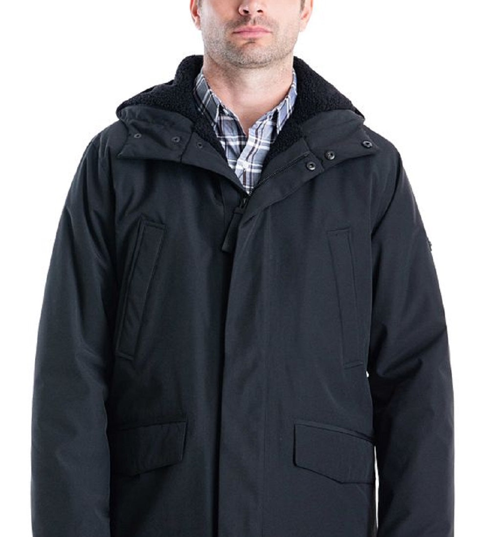 Casaco Parka Otto Stadium Masculino Michael Kors Preto Tamanho Grande