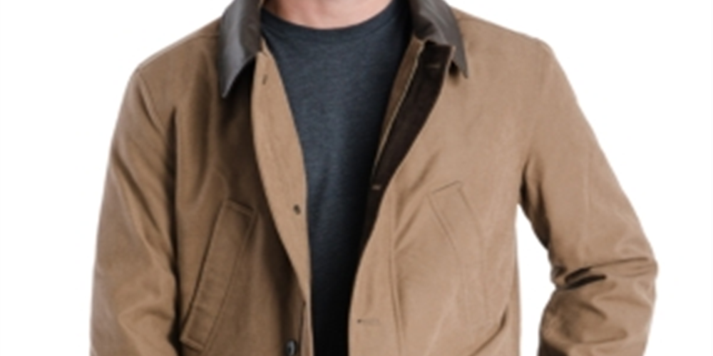 London Fog Barn Peacoat Masculino Marrom Tamanho X-Grande