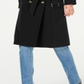 London Fog Trench Coat Feminino com Cinto e Trench Coat Resistente à Água, Preto, Tamanho Pequeno