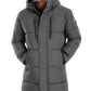 Parka com capuz Michael Kors Holland masculino, cinza, tamanho médio